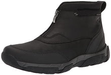 Load image into Gallery viewer, Clarks Men's Grove Zip Waterproof Ankle Boot, Black Leather, 10
