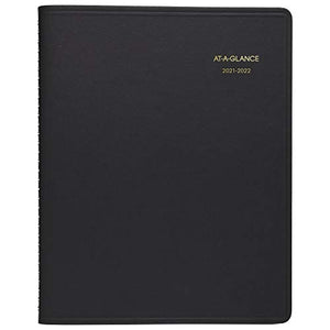 Academic Planner 2021-2022, AT-A-GLANCE Weekly Appointment Book & Planner, 7" x 8-3/4", Medium, for School, Teacher, Student, Black (7095805)
