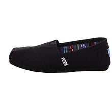 Load image into Gallery viewer, TOMS Women's Classic Alpargata Slip-On Shoe Black On Black Canvas 7 M
