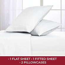 Load image into Gallery viewer, Mellanni Queen Sheet Set - Hotel Luxury 1800 Bedding Sheets &amp; Pillowcases - Extra Soft Cooling Bed Sheets - Deep Pocket up to 16 inch Mattress - Wrinkle, Fade, Stain Resistant - 4 Piece (Queen, White)
