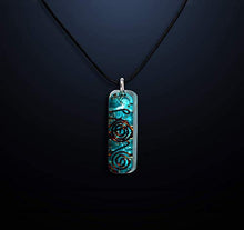 Load image into Gallery viewer, Orgone Pendant with Aquamarine Crystal and Healing Stones for Emf Protection - Healing Crystals Chakra Necklace - Crystal Jewelry for Women - Chakra Stones Based Crystal Pendant Necklace for Men
