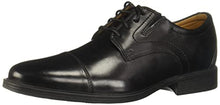 Load image into Gallery viewer, Clarks Men's Whiddon Cap Oxford, Black Leather, 9
