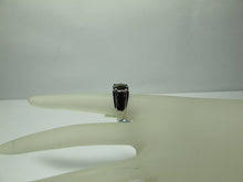 Load image into Gallery viewer, RB Gems Sterling Silver 925 Statement Ring Genuine Gemstone Cushion 10 mm with Rhodium-Plated Finish (8, Smoky-Quartz)
