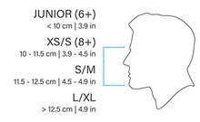 Load image into Gallery viewer, SEAC Magica, Full Face Antifog Snorkelling Mask with Soft Facial Skirt in 2 Sizes, Exhalation Valve and Dry Snorkel Top, White/Orange, Small/Medium
