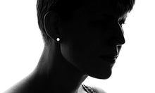 Load image into Gallery viewer, 14K Solid Gold Ball Stud Earrings (3-Pair-Pack) 3MM 4MM and 5MM - Choose a Color (White)
