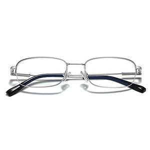 Reading Glasses Blue Light Blocking For Men Women Computer Readers Lightweight Spring Hinges Metal Frame Glasses