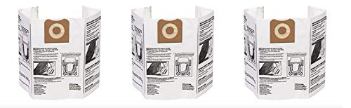 Ridgid VF3502 High Efficiency, Dry Pickup Dust Bags for 12-16 Gallon Ridgid Wet/Dry Vacuums (Pack of 3)