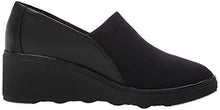 Load image into Gallery viewer, Clarks Women's Mazy Seabury Loafer, Black Leather/Stretch Combi, 7.5 Wide
