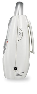 VTech DM221 Audio Baby Monitor with up to 1,000 ft of Range, Vibrating Sound-Alert, Talk Back Intercom & Night Light Loop, White/Silver