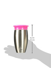 Load image into Gallery viewer, Munchkin Miracle Stainless Steel 360 Sippy Cup, Pink, 10 Ounce

