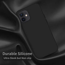 Load image into Gallery viewer, Cordking Designed for iPhone 12 Case, Designed for iPhone 12 Pro Case, Silicone Shockproof Phone Case with [Soft Anti-Scratch Microfiber Lining] 6.1 inch, Navy Blue
