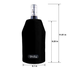 Load image into Gallery viewer, DOZZZ Wine Cooler Sleeve with Protector Keep Cool and Chill 2 Hours Up for Luxury Champagne Burt White Red Wine
