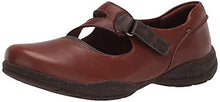 Load image into Gallery viewer, Clarks Women's Roseville Mary Jane Flat, Dark Tan Combi, 9 Wide
