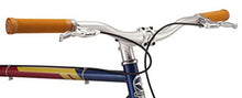 Load image into Gallery viewer, Captain Marvel Single-Speed Fixie Style Bike by Schwinn, Featuring 58cm/Large Steel Stand-Over Frame with 700C Wheels and Flip-Flop Hub, Perfect for Urban Commuting and City Riding, in Red/Blue/Gold
