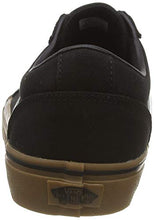 Load image into Gallery viewer, Vans Men's Ward Sneaker, Black Canvas Black Gum 7hi, 9.5
