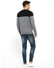 Load image into Gallery viewer, ZLUXURQ Men's Crewneck Long Sleeve Pullover Soft Color Blocke Striped Sweater Size M
