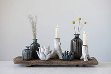 Load image into Gallery viewer, Creative Co-Op Embossed Stoneware Reactive Glaze Finish (Set of 3 Sizes) Vase Set, Blue
