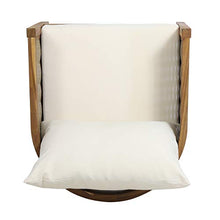 Load image into Gallery viewer, CHRISTOPHER KNIGHT HOME Burchett Outdoor 4pc Chat Set - Acacia Wood and Wicker - Teak/Mixed Brown/Beige

