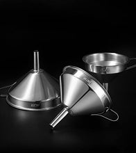 Load image into Gallery viewer, 3D Stainless Steel Funnel,Resin Filter Funnel for SLA/DLP/LCD Resin 3D Printing Liquid with Stainless Steel Strainer for Transferring Liquids
