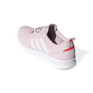 adidas Women's QT Racer 2.0 Running Shoe, Almost Pink/White/Turbo, 12