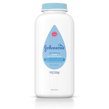 Load image into Gallery viewer, Johnson's Baby Powder with Naturally Derived Cornstarch Aloe &amp; Vitamin E, Hypoallergenic, 9 oz
