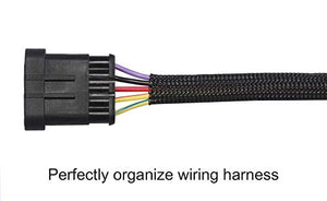 100ft - 1/4 inch PET Expandable Braided Sleeving – Black – Alex Tech braided cable sleeve