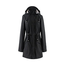 Load image into Gallery viewer, Polydeer Women&#39;s Lightweight Waterproof Raincoat Breathable Windbreaker Jacket Active Outdoor Hooded Trench Coats Long Poncho (Green,XS)
