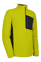 Load image into Gallery viewer, Spyder Men's Standard Bandit Half Zip Mid-Layer Jacket, Citron, Large
