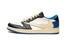 Load image into Gallery viewer, Nike Men&#39;s Air Jordan 1 Low OG Sp Travis Scott X Fragment, Sail/Black/Military Blue/Shy P, 7.5
