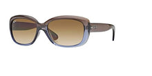 Load image into Gallery viewer, Ray-Ban RB4101 JACKIE OHH Sunglasses For Women, Brown Gradient Lilac/Crystal Chocolate Gradient, 58 mm
