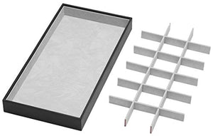 Magic Stackable Jewelry Trays Closet Dresser Drawer Organizer for Accessories, Gadgets & Cosmetics, Storage Display Showcase Holder Box, Set of 5
