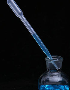 100pcs 3ML Plastic Disposable Transfer Pipettes - Eye Dropper Set Transfer Graduated Pipettes Calibrated Dropper for Essential Oils & Science Laboratory