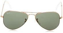 Load image into Gallery viewer, Ray-Ban Unisex-Adult RB3044 Small Metal Sunglasses, Gold/Green, 52 mm
