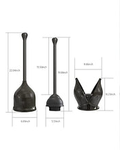 Load image into Gallery viewer, YANXUS Toilet Plunger with Holder, Efficient Plungers for Bathroom, Hideaway Toilet Plunger Heavy Duty, Drip-Free Toilet Bowl Plunger with Cover
