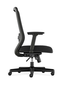 HON BSXVL721LH10 Exposure Mesh Task Computer Chair with 2-Way Adjustable Arms for Office Desk, Black (HVL721), Back