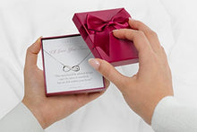 Load image into Gallery viewer, SUAVELL Infinity Heart Necklace. Sterling Silver Necklace Forever Jewelry. Infinity Necklace. Valentines Day Gifts for Her, Birthday Gifts for Women, Gifts for Girlfriend, Gifts for Wife Christmas
