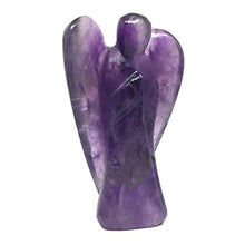 Load image into Gallery viewer, Nelson Creations, LLC Amethyst Hand-Carved Natural Gemstone Crystal Healing Angel Figurine Statue, 2 Inch
