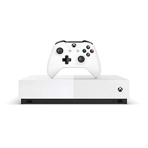 Xbox One S 1TB All-Digital Edition Two Controller Bundle, Xbox One S 1TB Disc-Free Console, 2 Wireless Controllers, Download Codes for Minecraft, Sea of Thieves and Fortnite Battle Royale