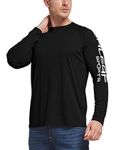 Load image into Gallery viewer, BALEAF Men's Long Sleeve UV Shirts Sun Protection UPF 50+ Shirt SPF Lightweight Quick Dry Rash Guard for Hiking Fishing Black Size M
