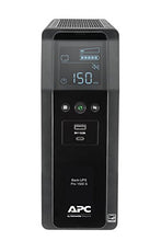 Load image into Gallery viewer, APC UPS 1500VA Sine Wave UPS Battery Backup, BR1500MS2 Backup Battery Power Supply with AVR, (2) USB Charger Ports
