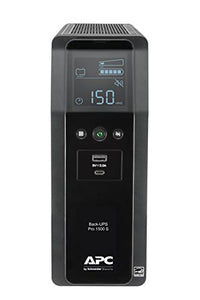 APC UPS 1500VA Sine Wave UPS Battery Backup, BR1500MS2 Backup Battery Power Supply with AVR, (2) USB Charger Ports