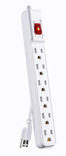 Load image into Gallery viewer, CyberPower GS60304 Power Strip 6-Outlets 3-Foot Cord White
