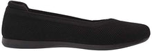 Load image into Gallery viewer, Clarks womens Carly Wish Ballet Flat, Black Knit, 7 Wide US
