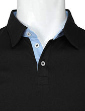 Load image into Gallery viewer, H2H Mens Casual Slim Fit Short Sleeve Collar Polo Shirts CHARCOALBLACK US S/Asia M (CMTTS261)
