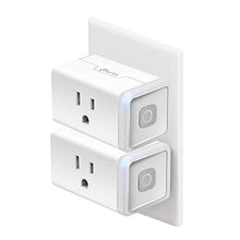 Load image into Gallery viewer, Kasa Smart Plug HS103P2, Smart Home Wi-Fi Outlet Works with Alexa, Echo, Google Home &amp; IFTTT, No Hub Required, Remote Control,15 Amp,UL Certified, 2-Pack White
