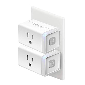 Kasa Smart Plug HS103P2, Smart Home Wi-Fi Outlet Works with Alexa, Echo, Google Home & IFTTT, No Hub Required, Remote Control,15 Amp,UL Certified, 2-Pack White