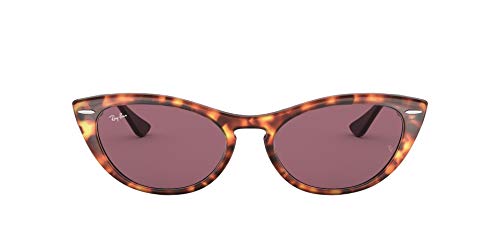 Ray-Ban Women's RB4314N Nina Sunglasses, Havana Red/Photochromic Violet, 54 mm