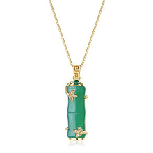 Load image into Gallery viewer, Green Jade Necklace for Women Jade Jewelry for Women Jade Crystal Necklace 18K Gold Plated Jade Pendants for Women
