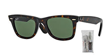 Load image into Gallery viewer, Ray Ban RB2140 WAYFARER Sunglasses For Men For Women, Tortoise/Crystal Green, 54 mm
