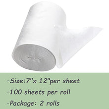 Load image into Gallery viewer, Babygoal Baby Cloth Diaper Liners, Flushable Biodegradable Viscose Bamboo Liners for Cloth Diaper Nappy 2 Pack(200 Sheets) 2BBT01
